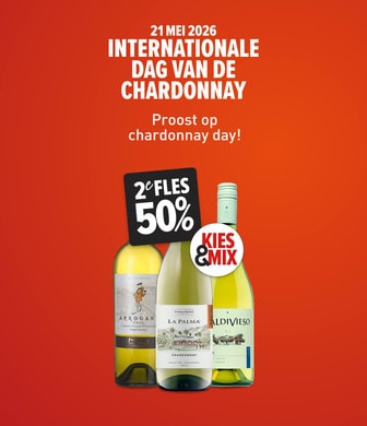 21 mei 2026 Internationale Dag van de Chardonnay Proost op chardonnay day met korting!